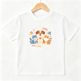thumbnail image 1 of Just A Girl Loves Animals Girls Graphic Tee, Cute Dog Cat Pet 100% Cotton Kids Short Sleeve T-Shirt, 1 of 5