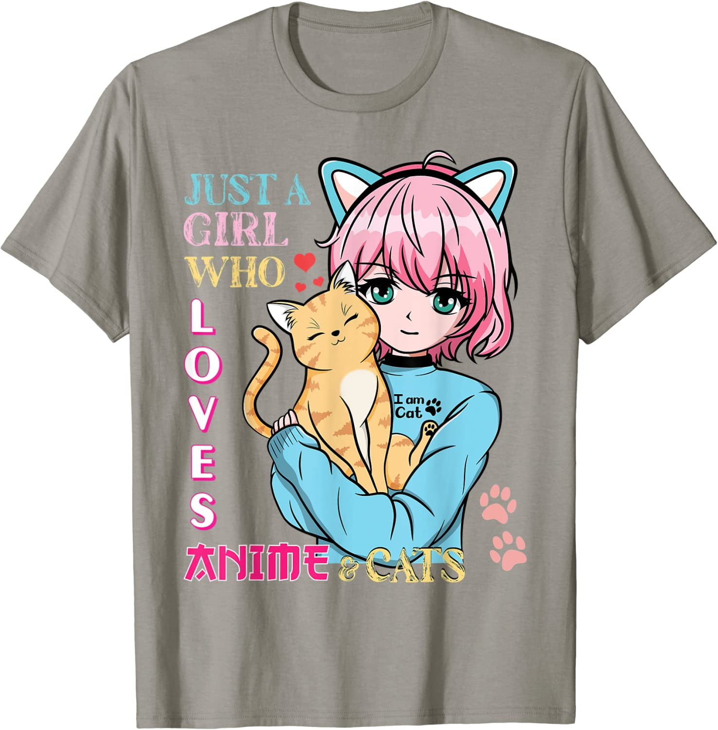 Just A Girl Who Loves Anime Shirt Otaku Clothing Gifts for Teen