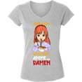 thumbnail image 1 of Just A Girl Who Loves Anime And Ramen V-neck T-Shirt for Women - S M L XL 2XL Graphic Tee - Funny Anime Clothes Gift Womens, 1 of 2