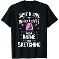 thumbnail image 1 of Just A Girl Who Loves Anime And Sketching Clothes T-Shirt, 1 of 5