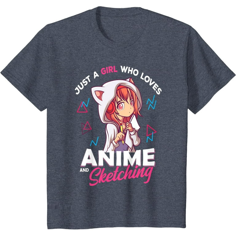 Just A Girl Who Loves Anime Gifts for Teen Girls Anime Merch T