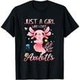 thumbnail image 1 of Just A Girl Who Loves Axolotls Kawaii Axolotl Lovers Gift T-Shirt, 1 of 3
