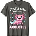 thumbnail image 1 of Just A Girl Who Loves Axolotls Softstyle Unisex T-Shirt, 1 of 5