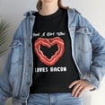 thumbnail image 1 of Just A Girl Who Loves Bacon Funny Bacon Lover Foodie T-Shirt, 1 of 2