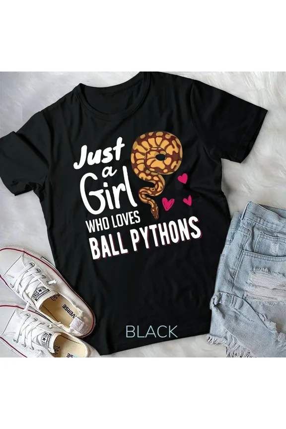 Just A Girl Who Loves Ball Python Tee Snake Woman Unisex Tshirt