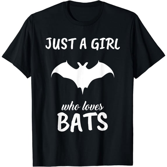 Just A Girl Who Loves Bats Clothes Outfit Gift Bat T-Shirt