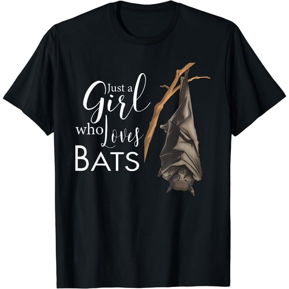 Just A Girl Who Loves Bats I Cute Bat I Girl Bat T-Shirt