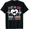 thumbnail image 1 of Just A Girl Who Loves Books And Dogs T-Shirt, 1 of 4
