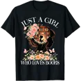 thumbnail image 1 of Just A Girl Who Loves Books Book Lover Reading For Women T-Shirt, 1 of 6