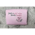 thumbnail image 1 of Just A Girl Who Loves Books Embroidered Sweatshirt, 1 of 2