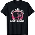 thumbnail image 1 of Just A Girl Who Loves Boxing, Female Boxer T-Shirt, 1 of 3