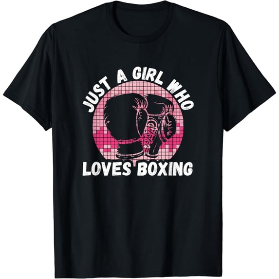 Just A Girl Who Loves Boxing, Female Boxer T-Shirt