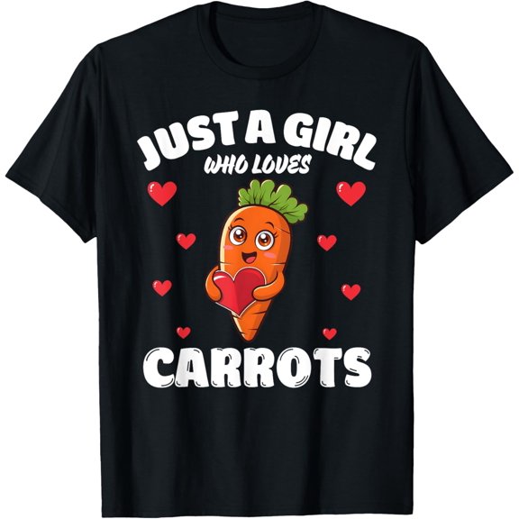 Just A Girl Who Loves Carrots, Carrot Lover T-Shirt100% cotton