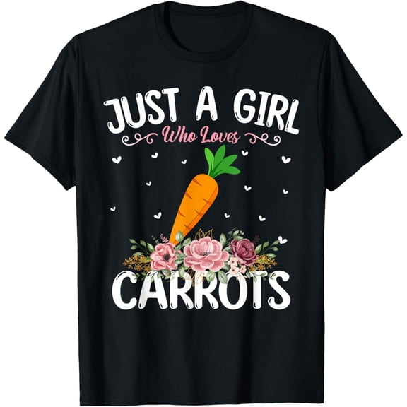 Just A Girl Who Loves Carrots Funny Carrot Lover Girls T-Shirt