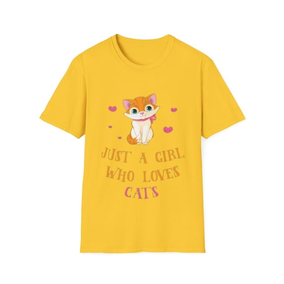 Just A Girl Who Loves Cats Cute Kitten Novelty Art