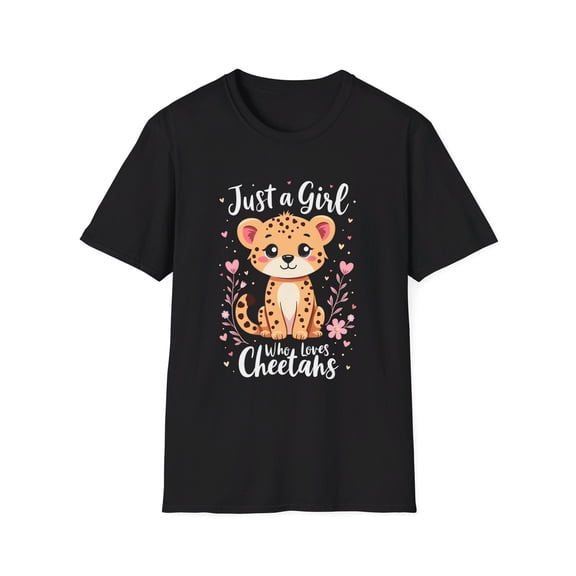 Just A Girl Who Loves Cheetahs Graphic T-Shirt