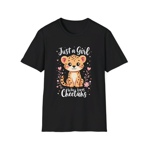 Just A Girl Who Loves Cheetahs Graphic T-Shirt