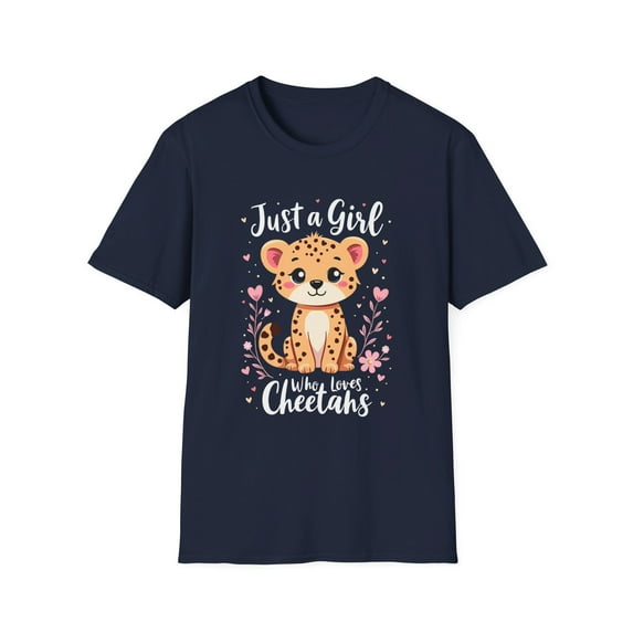 Just A Girl Who Loves Cheetahs Graphic T-Shirt