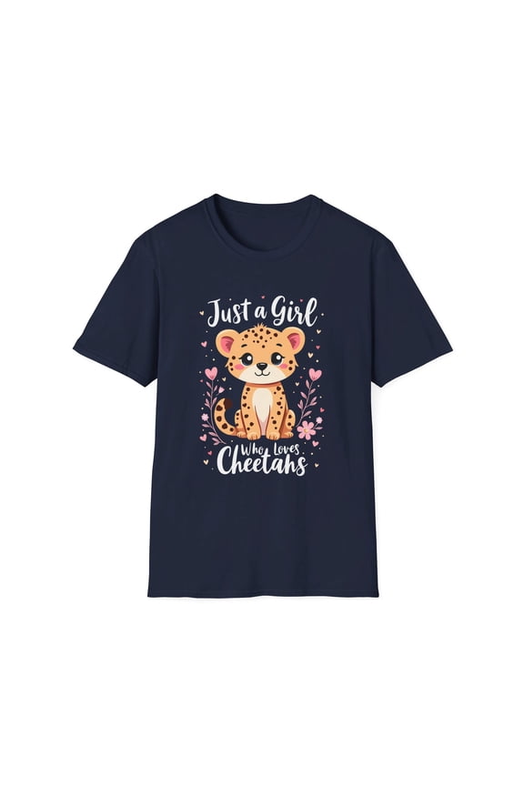 Just A Girl Who Loves Cheetahs Graphic T-Shirt