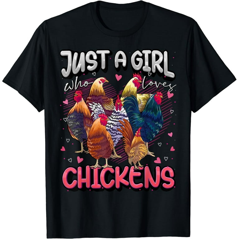 Love Chickens Chicken Lover Distressed Graphic T-Shirt Love Chickens Chicken Lover Distressed Graphic T-Shirt