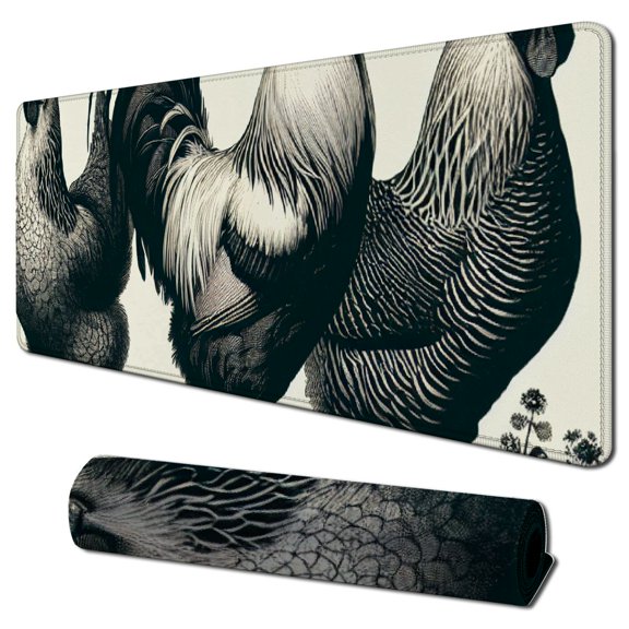 Just A Girl Who Loves Chickens Mouse Pad ,Watercolor Farm Animal Chicken Hen Non-Slip Rubber Base Mousepads for Home Office College Dorm Desk Decor,Gifts for Chicken Lovers Girls