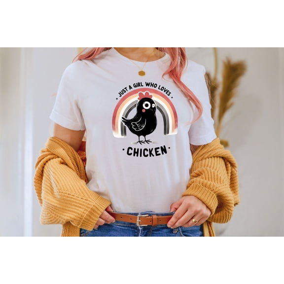 Just A Girl Who Loves Chickens Shirt, Chicken Shirt, Chicken Lover Shirt, Chicken Lover Girl, Chicken Girl Shirt, Animal Shirt, Shirt