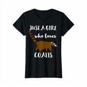 Just A Girl Who Loves Coatis Raccoon Coatimundi T-Shirt