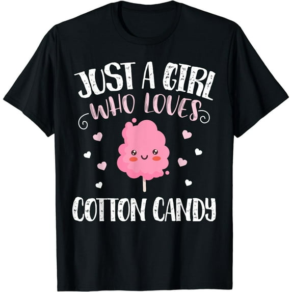 Just A Girl Who Loves Cotton Candy – Funny Cotton Candy T-Shirt