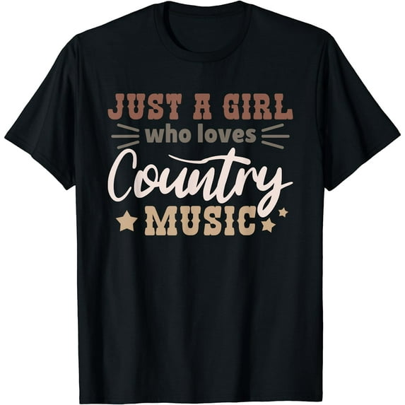 Just A Girl Who Loves Country Music T-Shirt