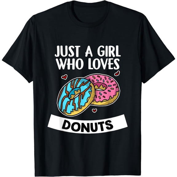 Just A Girl Who Loves Donuts Funny Donut Day Costume T-Shirt