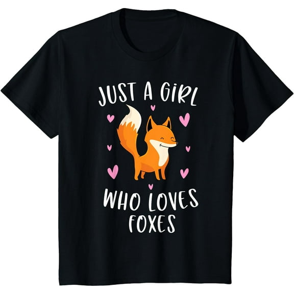 Just A Girl Who Loves Foxes Funny Fox Gifts Girls Unisex T-Shirt for Men Women Kids