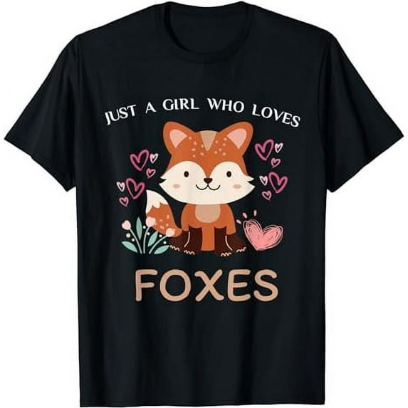 Just A Girl Who Loves Foxes - Kids Girls cute fox T-Shirt