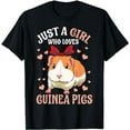 thumbnail image 1 of Just A Girl Who Loves Guinea Pigs Lover Mom Girls Cavy T-Shirt, 1 of 5