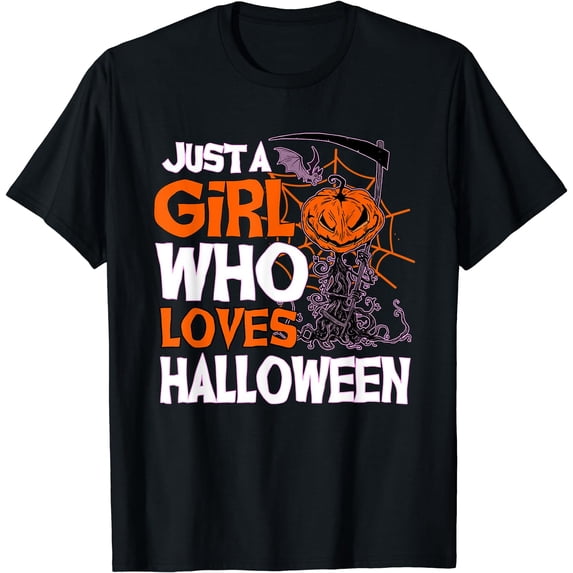 Just A Girl Who Loves Halloween T-Shirt
