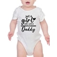 thumbnail image 1 of Just A Girl Who Loves Her Daddy Bodysuit Infant -Smartprints Designs,  24 Months, 1 of 4