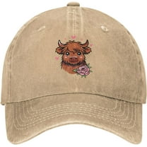 Just A Girl Who Loves Highland Cow Baseball Cap Golf Hat Dad Hat Vintage Cotton Washed Baseball Caps for Women Man