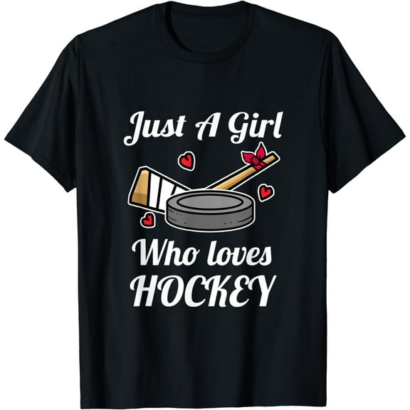 Just A Girl Who Loves Hockey Ice Hockey Girl Jersey T-Shirt
