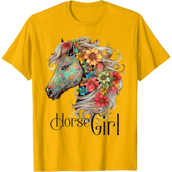 Just A Girl Who Loves Horses Riding Softstyle Unisex T-Shirt
