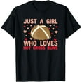 thumbnail image 1 of Just A Girl Who Loves Hot Cross Buns T-Shirt100% cotton short-sleeved shirt for both men and women, 1 of 6