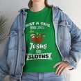 thumbnail image 1 of Just A Girl Who Loves Jesus And Sloths Tshirt, 1 of 2