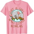 thumbnail image 1 of Just A Girl Who Loves Koala Bear Gift Softstyle Unisex T-Shirt,Light Pink Color,Size YM, 1 of 5