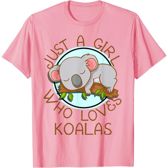 Just A Girl Who Loves Koala Bear Gift Softstyle Unisex T-Shirt,Light Pink Color,Size YM