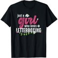 thumbnail image 1 of Just A Girl Who Loves Letterboxing - Letterboxer T-Shirt Black 3X-Large, 1 of 4