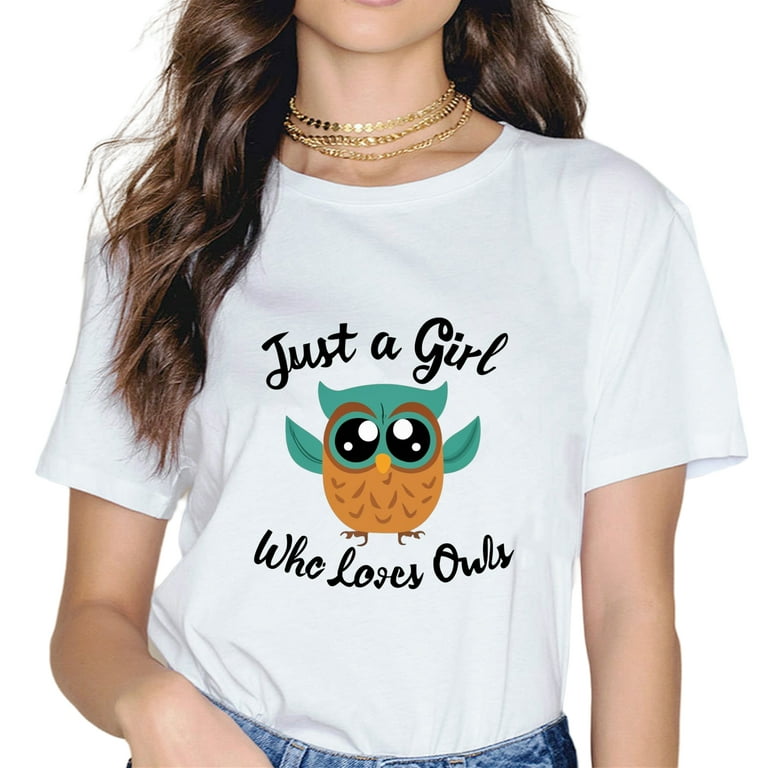 Cute Owl T Shirt For Women Or Girl Cute Owl T Shirt For Women Or Girl