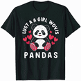 thumbnail image 1 of Just A Girl Who Loves Pandas Cute Kawaii Panda Lover Gift T-Shirt, 1 of 5