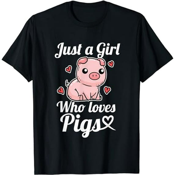 Just A Girl Who Loves Pigs Cute Pig Costume T-Shirt