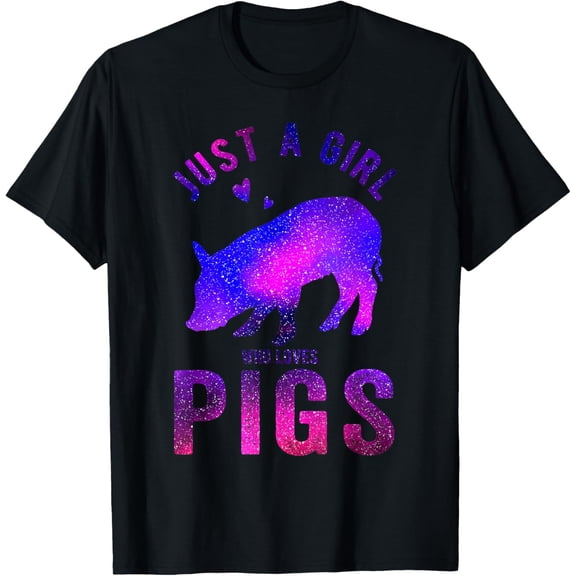 Just A Girl Who Loves Pigs Pig Lover Funny Pig T-Shirt