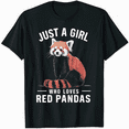 thumbnail image 1 of Just A Girl Who Loves Red Pandas Cute Red Panda Kids Girls Gift T-Shirt, 1 of 5