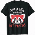 thumbnail image 1 of Just A Girl Who Loves Red Pandas Red Panda T-Shirt, 1 of 5