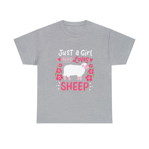 Just A Girl Who Loves Sheep for Sheep Lovers Funny Tshirt